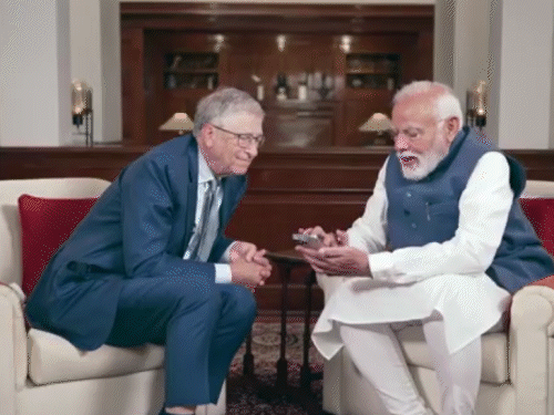 बिल गेट्स ने मोदी का इंटरव्यू लिया
